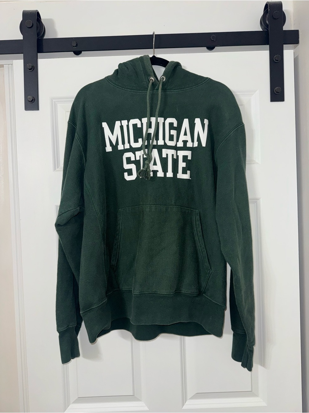 Champion Dark Green Michigan State Crewneck Hoodie
